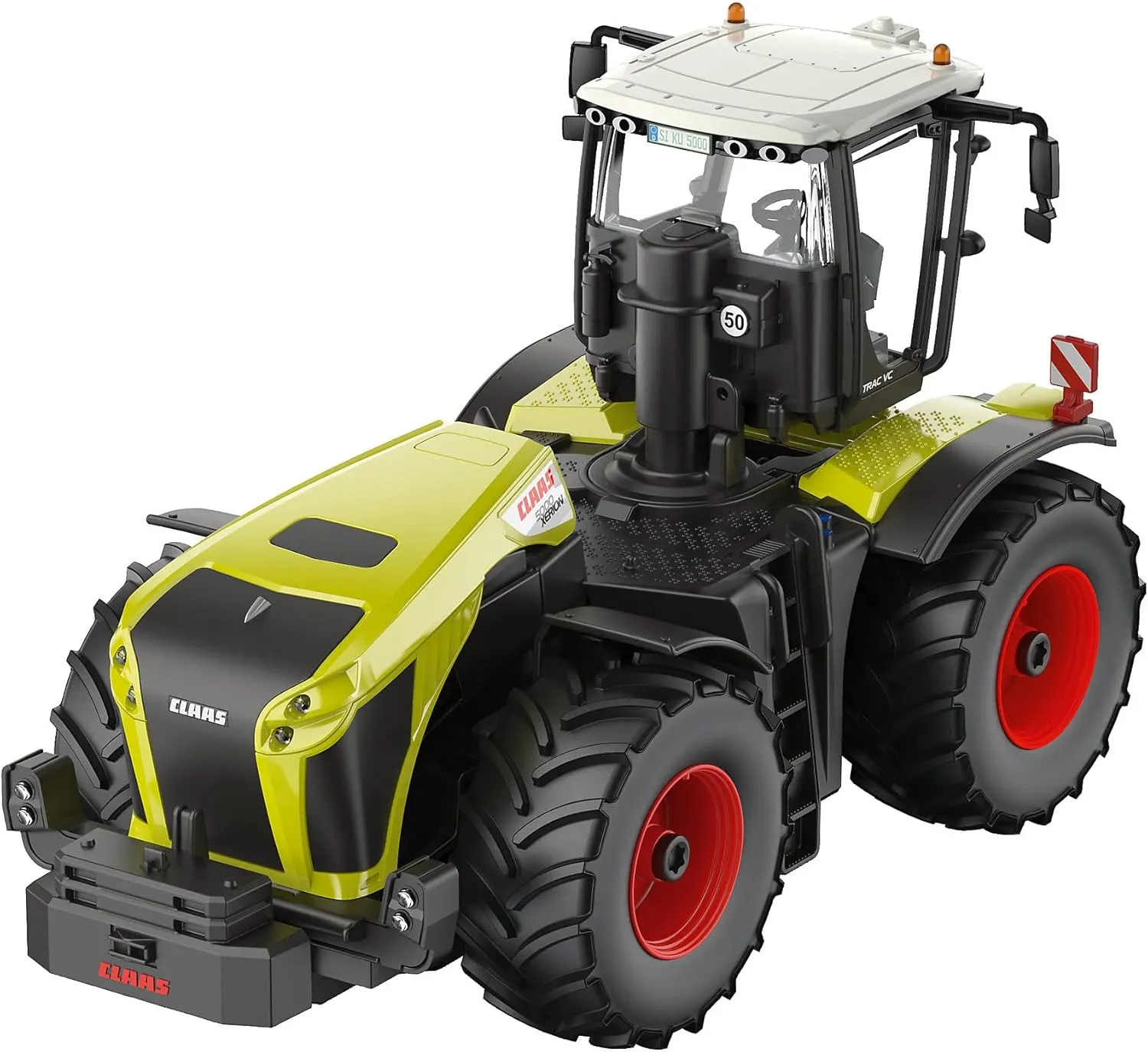 Siku 6791, Claas Xerion 5000 TRAC VC Tractor, Green, Metal/Plastic, 1:32, Remote Controlled (not Included), Can Also be Controlled with app