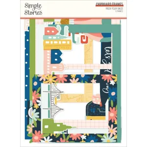 Simple Stories - Pack Your Bags Chipboard Frames