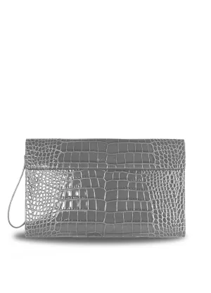 Single Handle Leather Clutch Bag
