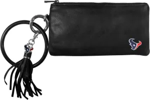 Siskiyou Sports Women's Houston Texans Leather Bracelet Wallet, Black, One Size
