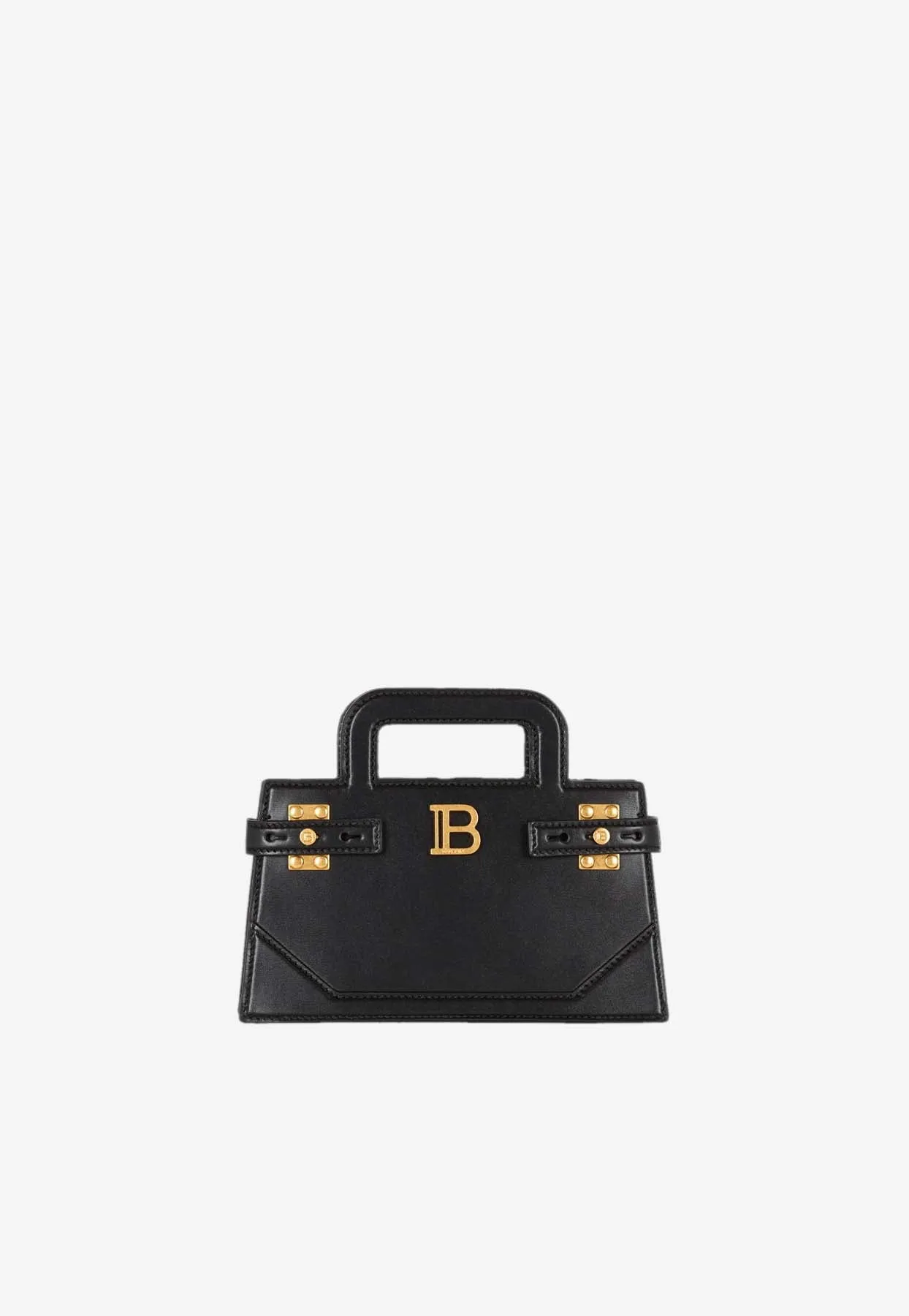 Small B-Buzz Leather Top Handle Bag