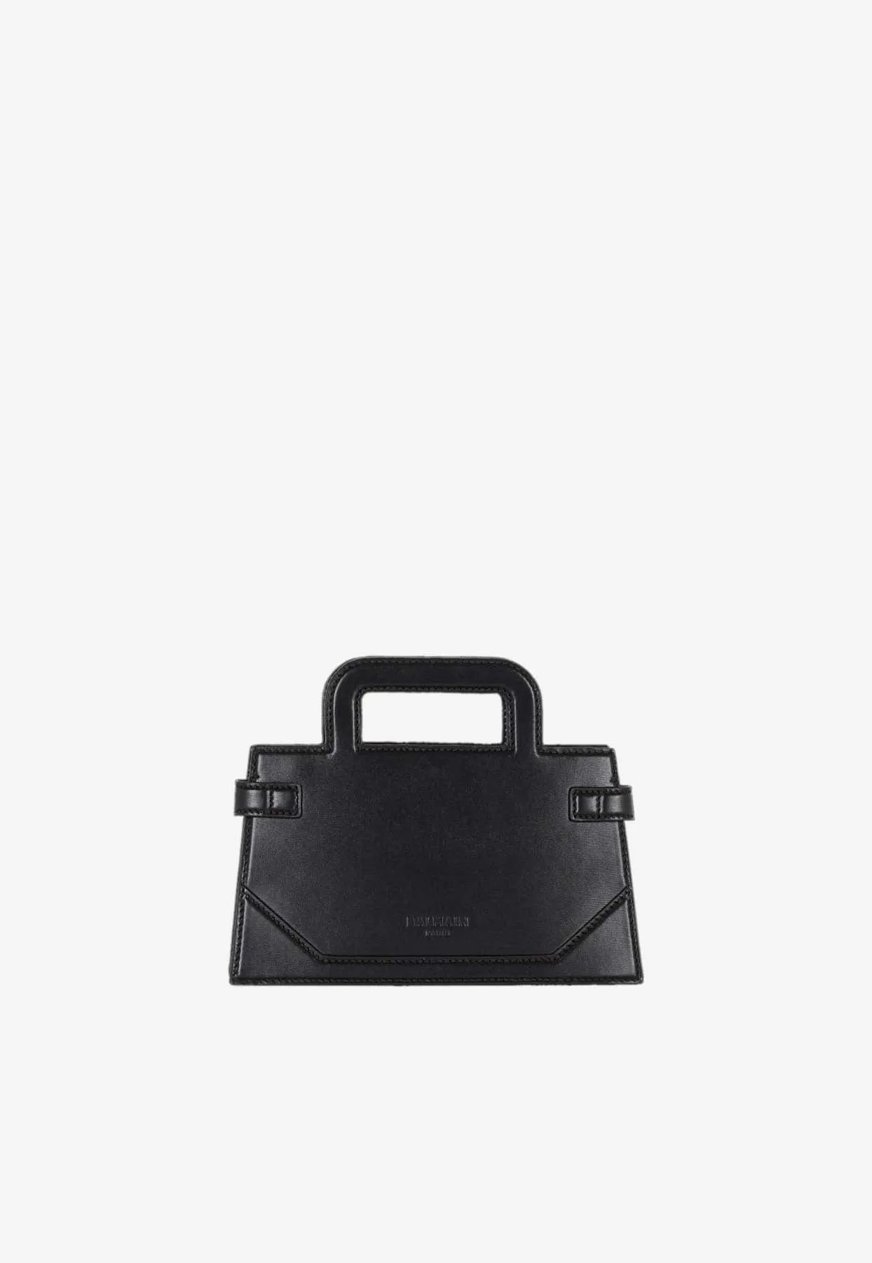 Small B-Buzz Leather Top Handle Bag