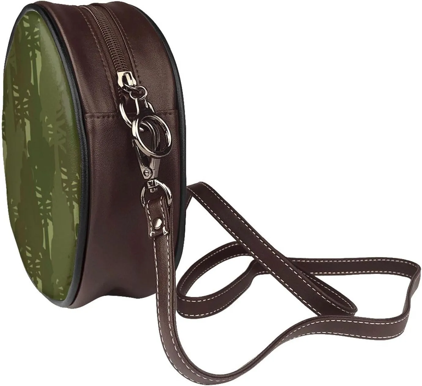 Small Crossbody Bags for Women Round Purses PU Leather Shoulder Bag with Adjustable Strap