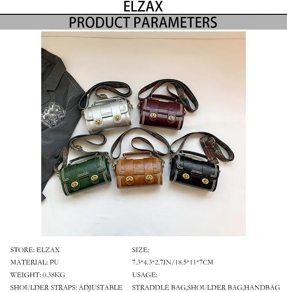 Small Crossbody Bags for Women Vintage Hobo Shoulder Handbag with Guitar Strap Crossbody Mobile Phone Purse