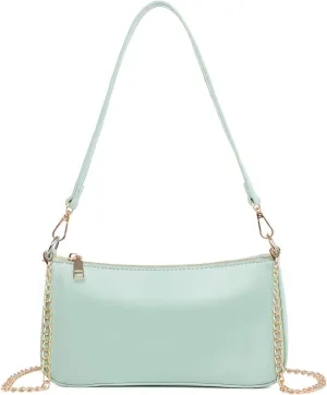 Small Shoulder Bag for Women Trendy Purse Retro Vegan Leather Hobo Purses Clutch Tote HandBags with Zipper Closure