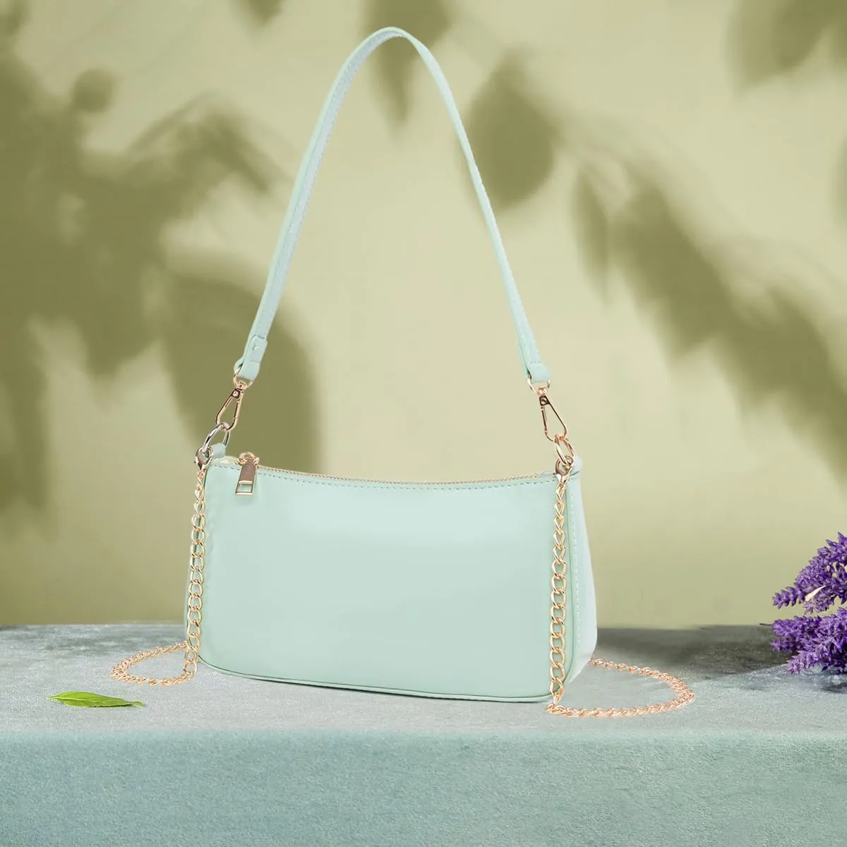 Small Shoulder Bag for Women Trendy Purse Retro Vegan Leather Hobo Purses Clutch Tote HandBags with Zipper Closure