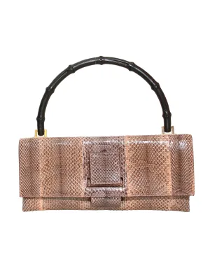 Snakeskin Bamboo Bag