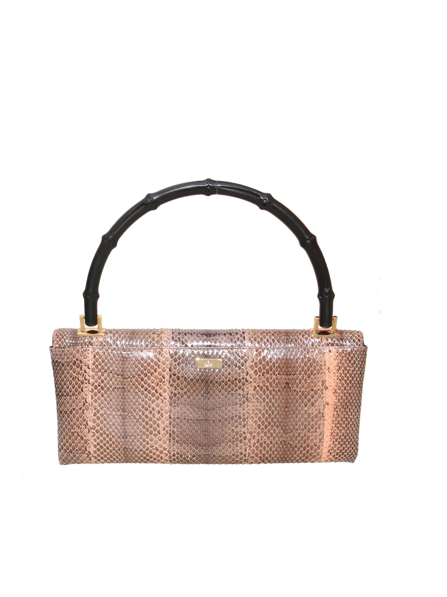 Snakeskin Bamboo Bag