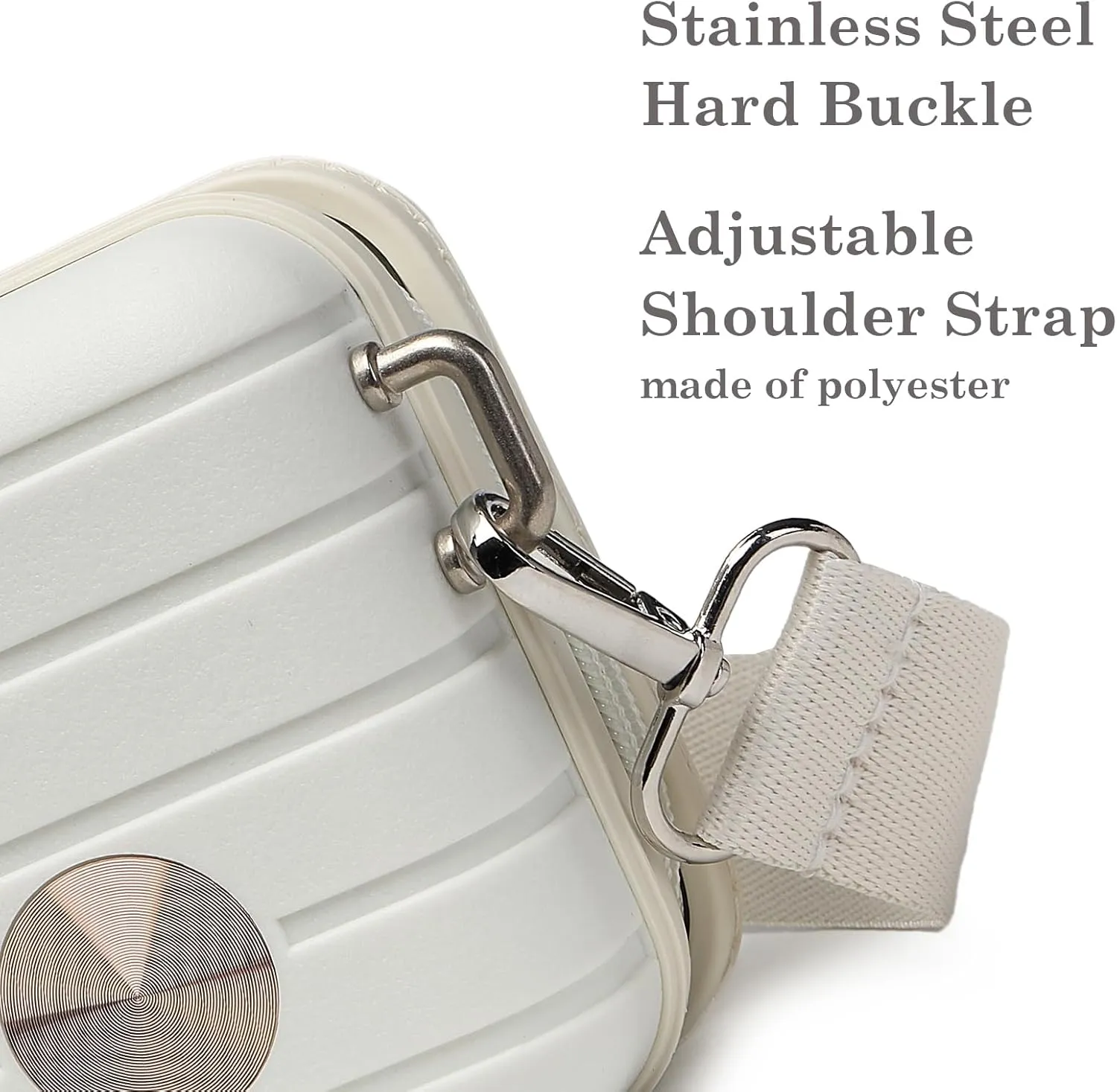 Somago Hard Shell Small Festival Handbag with Adjustable Strap, Crossbody Cell Phone Purse, 6 Inch Cosmetic Bag