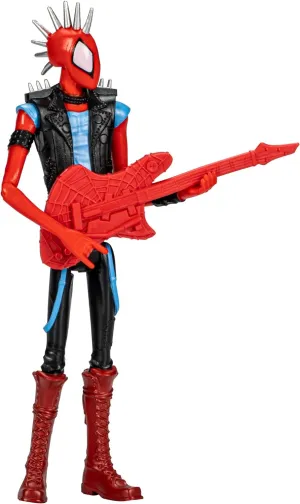 Spider-Man Marvel : Across The Spider-Verse Spider-Punk Toy, 6-Inch-Scale Action Figure with Guitar Accessory, for Kids Ages 4 and Up