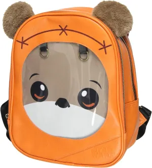 Star Wars Backpack Ewok 3D Ears Faux Leather Mini Backpack Pin Display Miniature Backpack