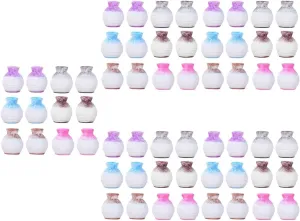 STOBAZA 5sets Doll House Flower Bottle Decoration Miniature Desktop Ornament Mini House Flower Vase 12pcs*5