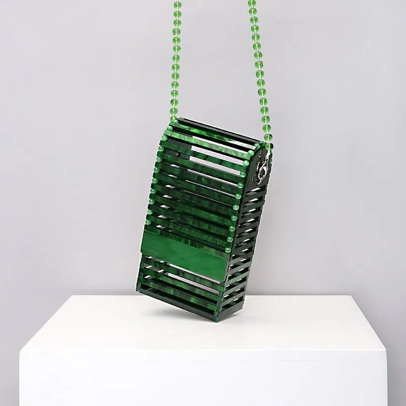 Summer Simple Acrylic Cutout Purse