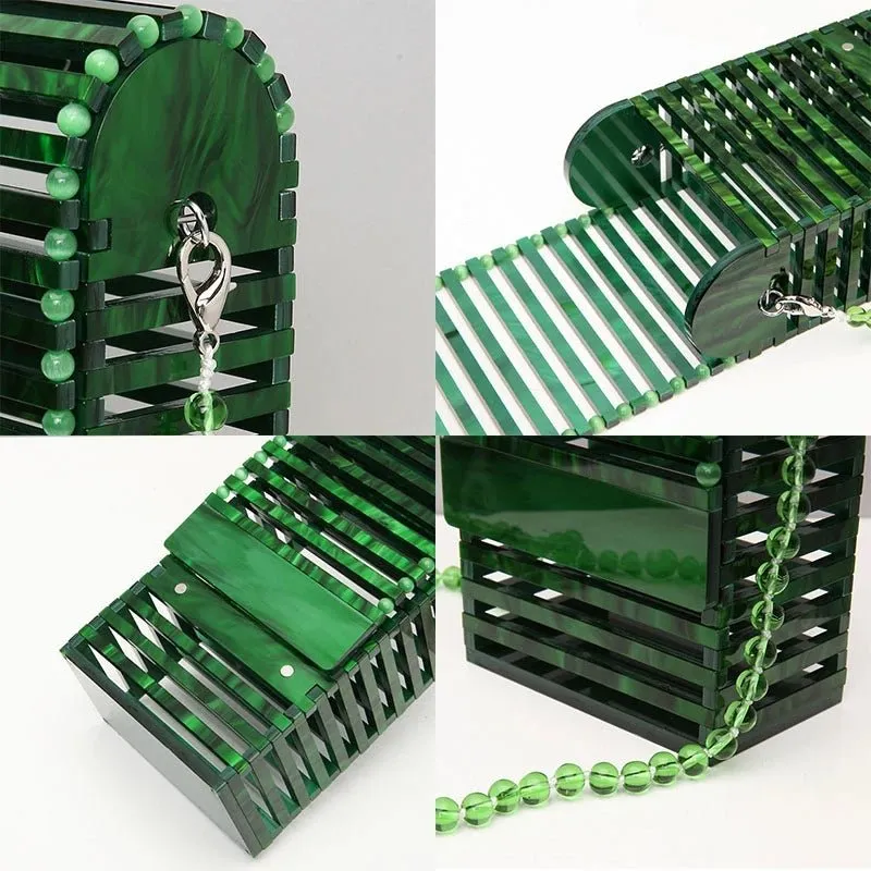 Summer Simple Acrylic Cutout Purse