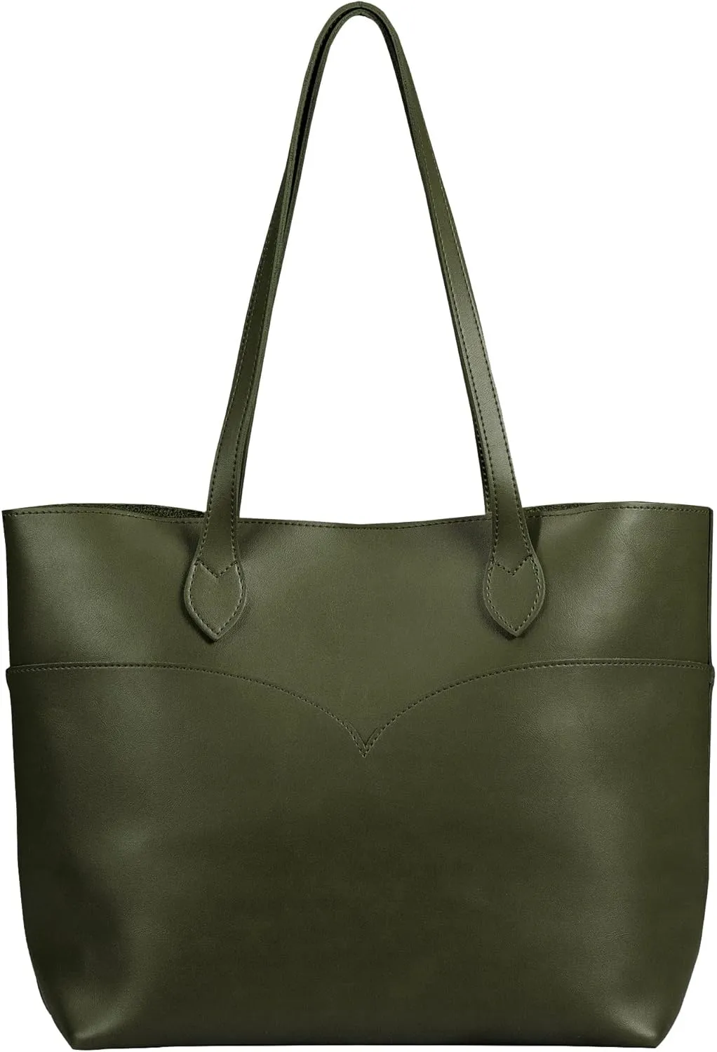 SUNLIGHT LEAVES Tote Bag For Women Vegan Leather Simple Vintage Shoulder Retro Handbag Classic A4 Purse