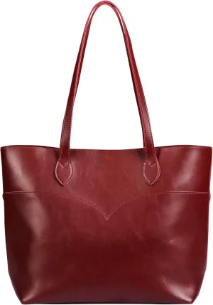 SUNLIGHT LEAVES Tote Bag For Women Vegan Leather Simple Vintage Shoulder Retro Handbag Classic A4 Purse
