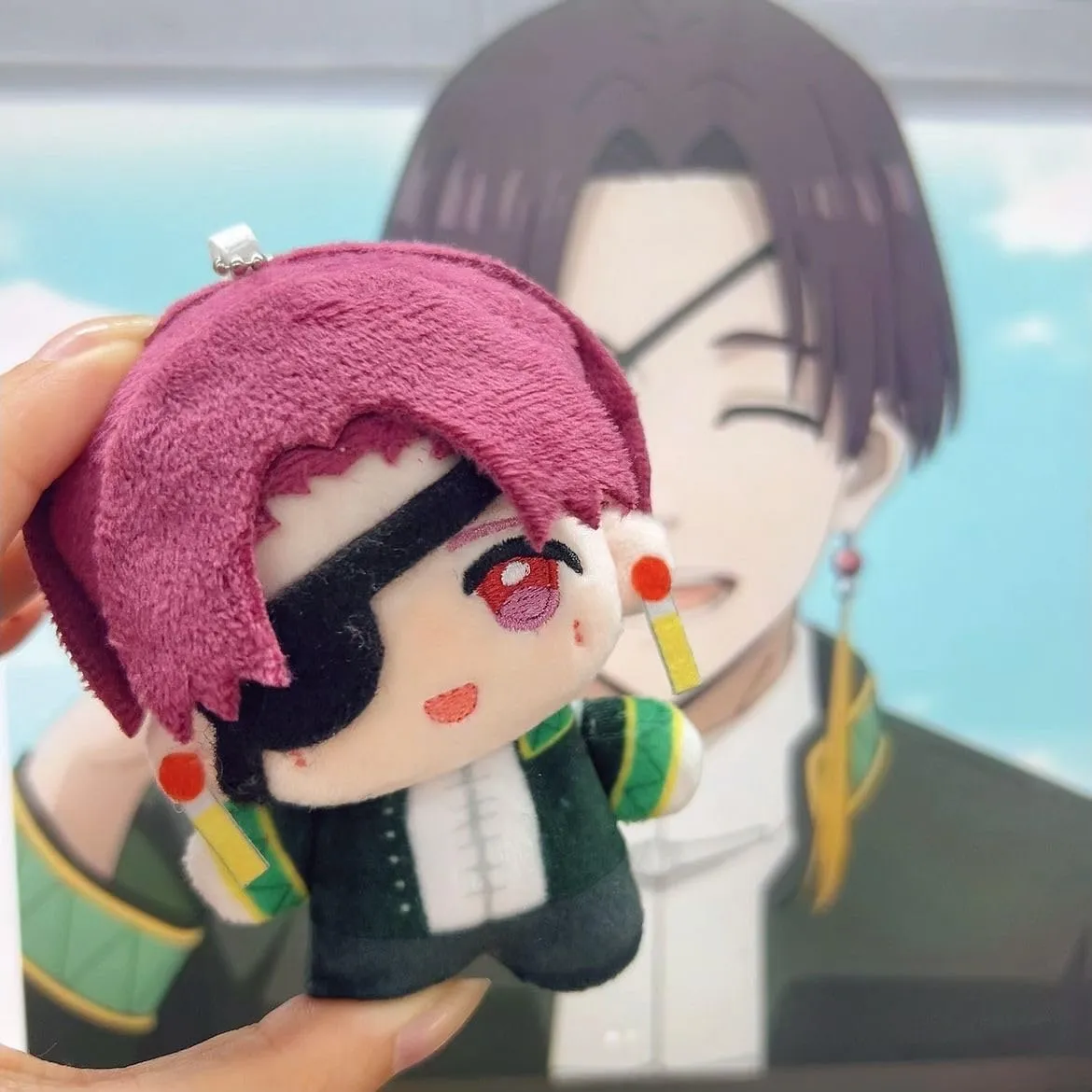 Suo Hayato Soft Figure Pillow 12cm Cute Mini Anime Figure Throw Pillow Cartoon Hug Pillow Cushion Home Sofa Decoration Collectible Gifts