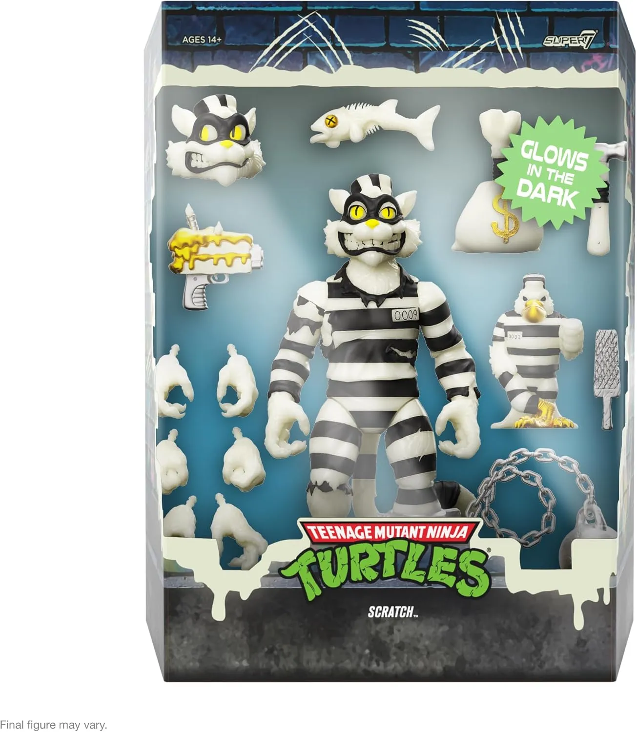 Super7 Teenage Mutant Ninja Turtles ULTIMATES! - Scratch Cat (Glow) Action Figure