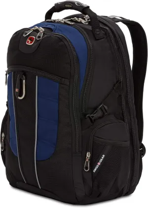 SWISSGEAR 1753 ScanSmart Laptop Backpack. Abrasion-Resistant & Travel-Friendly Laptop Backpack (Black/Navy)