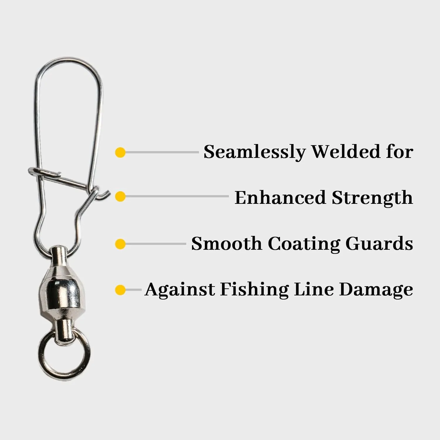 swivels Fishing Tackle,Swivel Fishing Snaps, Fishing swivels - Ultimate Fishing Accessories for Big Fish, Swivels Fishing Tackle, and Lures Connector 20pcs