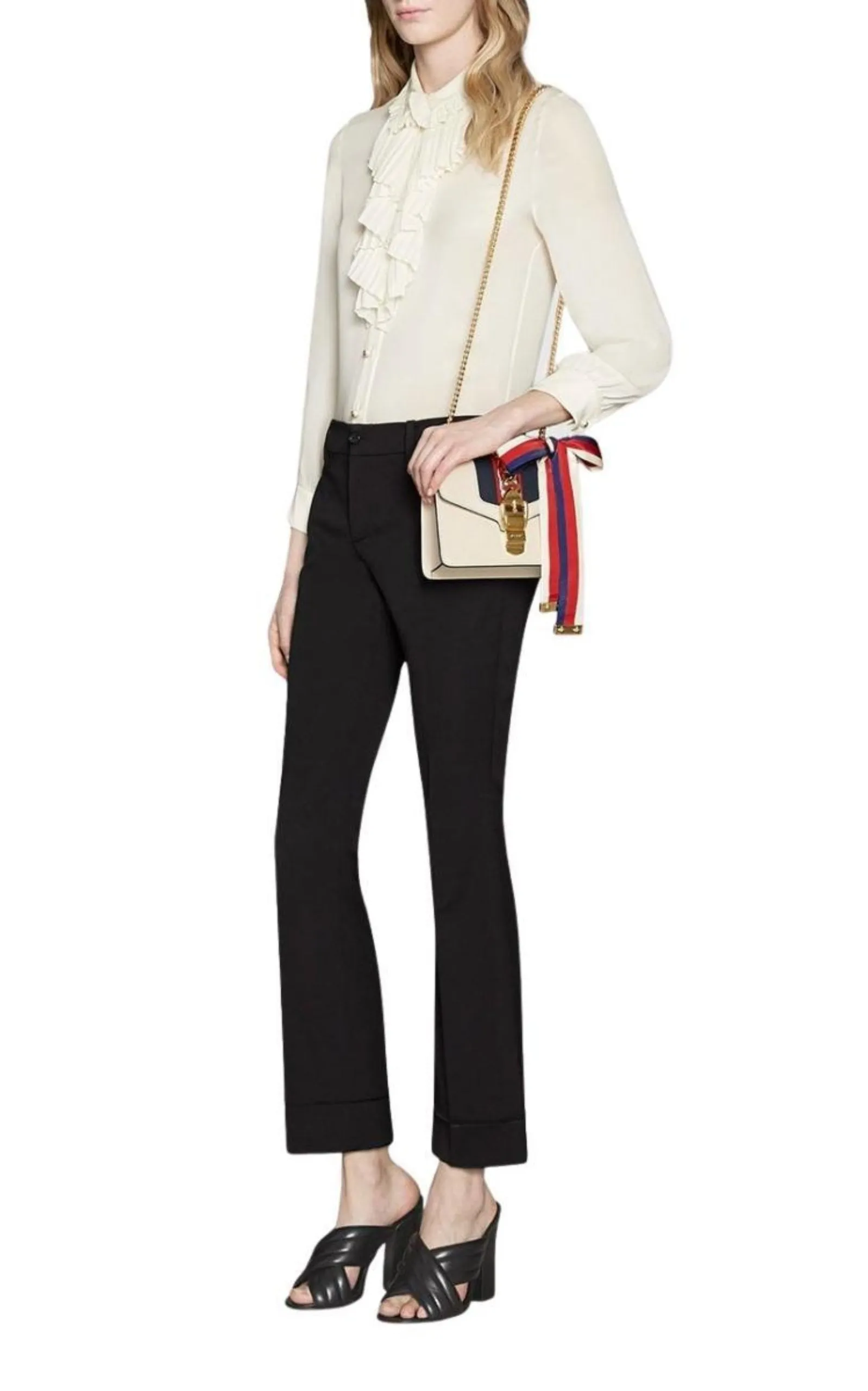 Sylvie Leather Mini Chain Bag