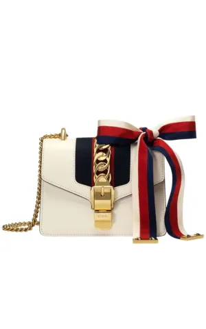 Sylvie Leather Mini Chain Bag
