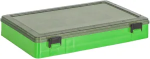 Tackle Box Organizer with Adjustable Dividers, Waterproof Fishing Tackle Storage, Plastic Box Organizer Trays, Green