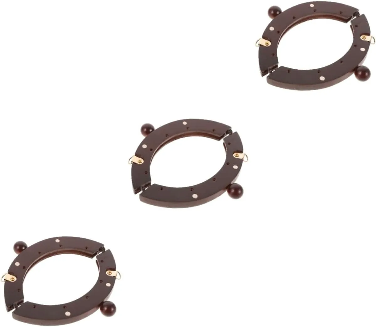 TEHAUX 3 Sets Replacement Purse Handles Bag Handles for Bag Making Easy to Use Replace