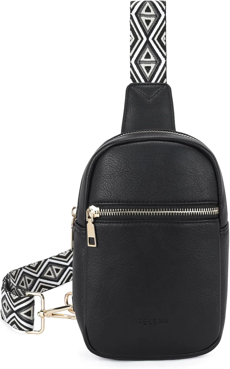 Telena Crossbody Sling Bags for Women, PU Leather Fanny Packs Cross Body Bag for Woman