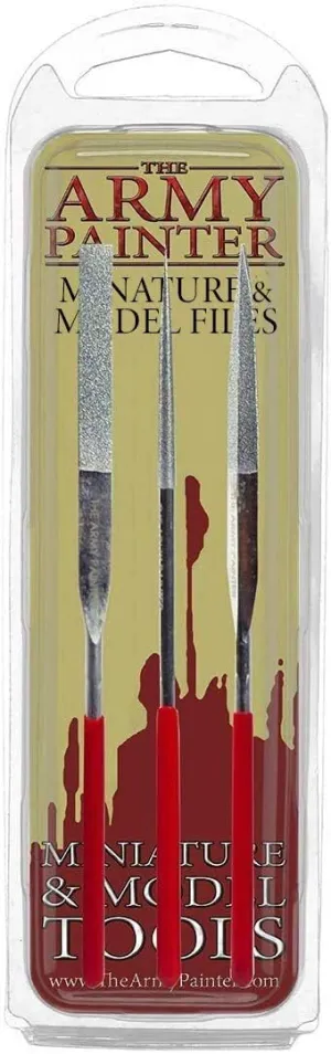 The Army Painter Miniature and Model Files: Diamond File Set of Round, Flat & Triangular Metal File
