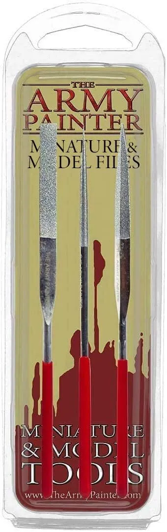 The Army Painter Miniature and Model Files: Diamond File Set of Round, Flat & Triangular Metal File