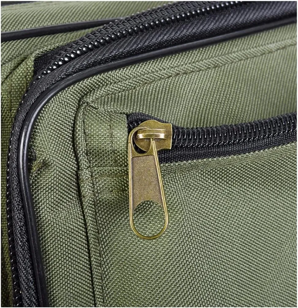 Three-layer Foldable Fishing Double-Shoulder Rod Bag Fishing Rod Thickening Storage Bag Fishing Gear Backpack(3 layers 100CM plus)