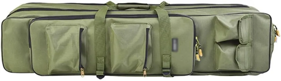 Three-layer Foldable Fishing Double-Shoulder Rod Bag Fishing Rod Thickening Storage Bag Fishing Gear Backpack(3 layers 100CM plus)