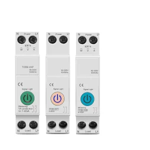 TOB9-VAP 63A 1P N Energy Meter Kwh Metering Monitoring Circuit Breaker Timer Relay MCB(TOB9-63T No metering,63A)