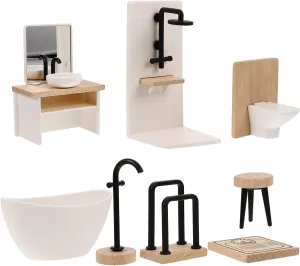 Totority 1Set Scale Dollhouse Stylish and Bathroom Props for Home Decorations and Playtime