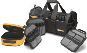 ToughBuilt - 18" Modular Tool Bag | 61 Pockets & Loops, Power/Maintenance Tool Holder, Durable Padded Handle, 3 Removable Pocket Dividers, Organizer/Toolbox - (TB-81-18)
