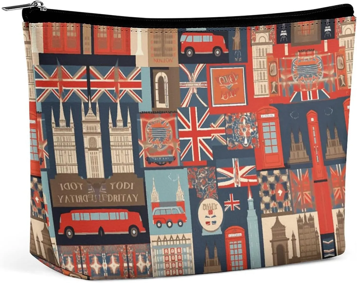 Travel Cosmetic Bag,England Symbols Print Handheld Cosmetic Travel Bag,simple Cosmetic Bag,cosmetic Bag for Purse