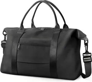 Travel Duffle Bag, Waterproof Weekender Carry On Tote Bags for Women, Travel Essentials Sport Gym Bag for Men, Hospital Bags for Labor and Delivery, Overnight Luggage with Trolley Sleeve