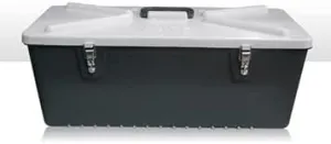 TRINITY Special Mate Fishing Tackle Box Organizer 8" – Spoon Lure Storage – Grey/White – #8225