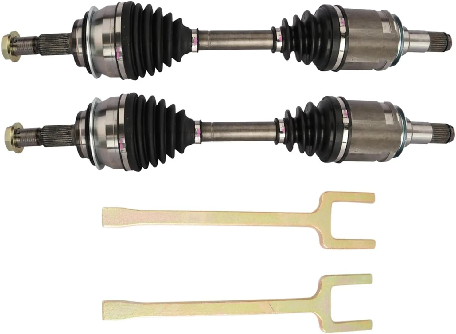 TRQ Front CV Axle Shaft Assembly Set Compatible with 2010-2022 Lexus GX460 2003-2009 GX470 2003-2022 Toyota 4Runner 2007-2014 FJ Cruiser 2005-2022 Tacoma