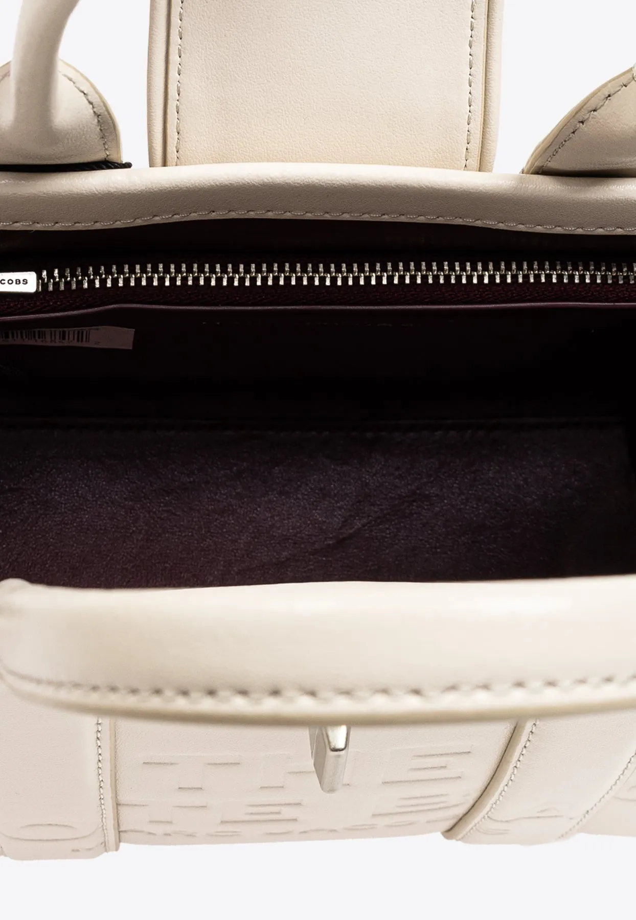 Turnlock Leather Top Handle Bag