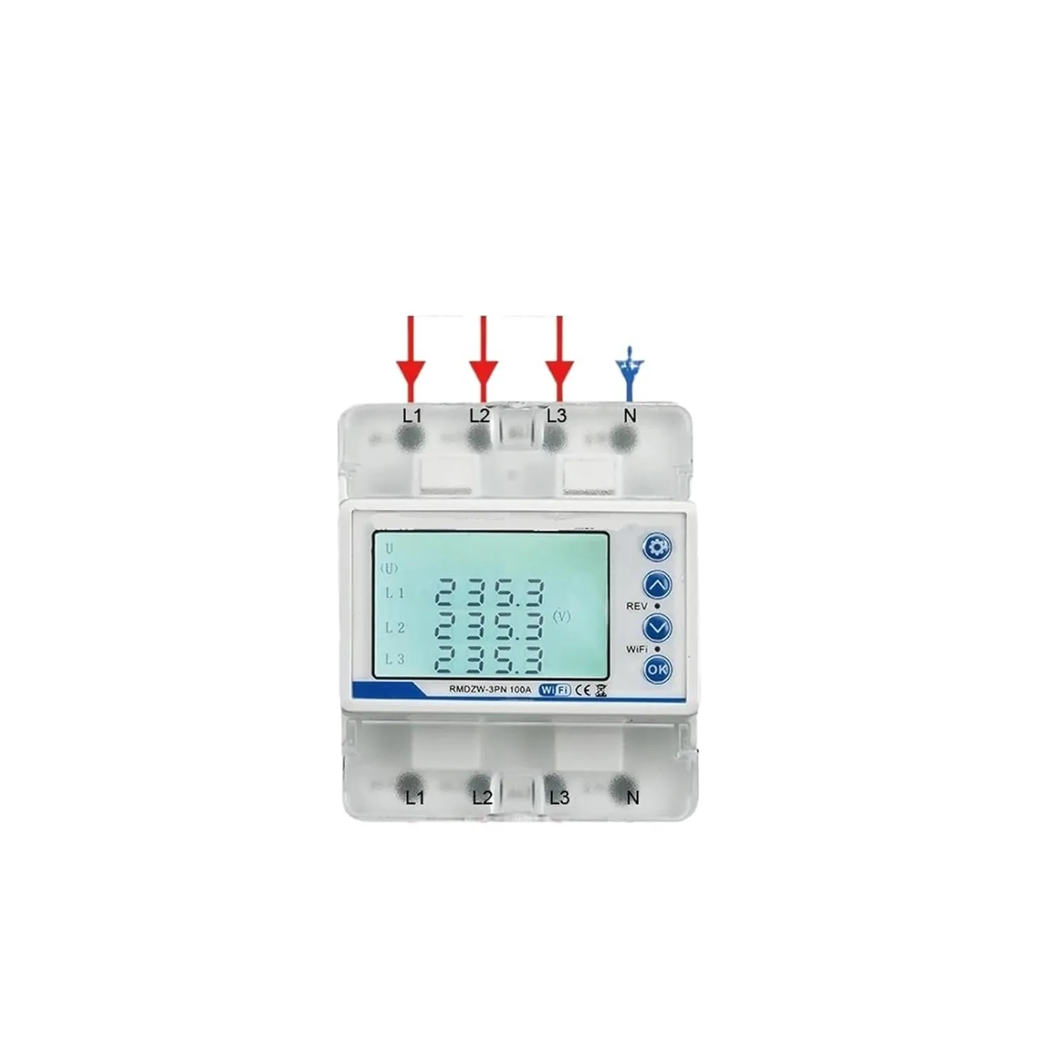 Tuya Smart Circuit Breaker 100A 4p 380V MCB Remote Control Voice Control Timing Opening and Closing with metering