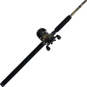 Ugly Stik 7’ Camo Conventional Fishing Rod and Reel Casting Combo, Right Handle Position, Ugly Tech Construction With Clear Tip Design, 1-Piece Rod, Size 20 2 Ball Bearing Conventional Reel