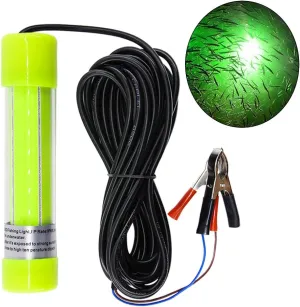 Underwater Fishing Light Super Bright 16000 Lumens 20W 12V LED Submersible Fish Bait Finder Deep Drop Night Fishing Light for Shrimp, Prawns, Squid and Fish