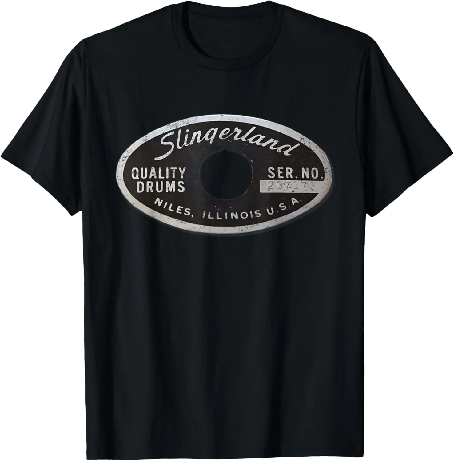 Unisex Adults - Black - Small - Short Sleeve - T-Shirt - Vintage Classic - Polyester 100%
