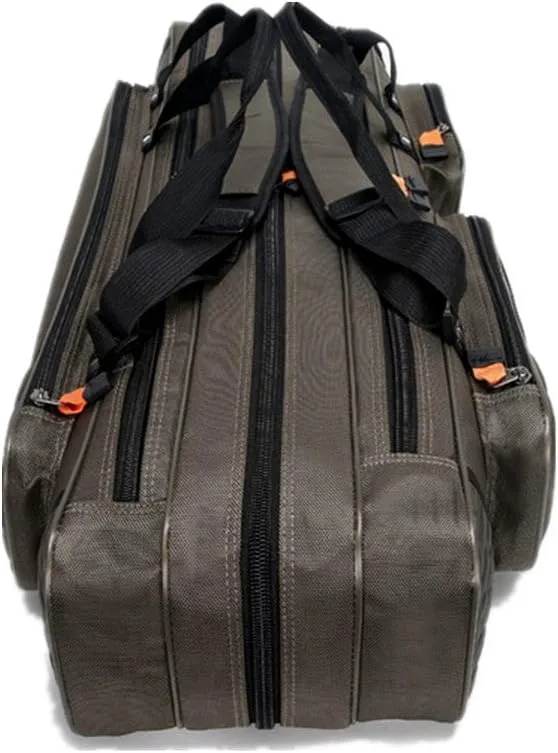 UNISTRENGH 3 Layers Portable Folding Fishing Rod Carrier Reel Case Bags Fish Pole Tools Storage Bag Case Pro Gear Tackle (3 layers/90cm(35.4inch))