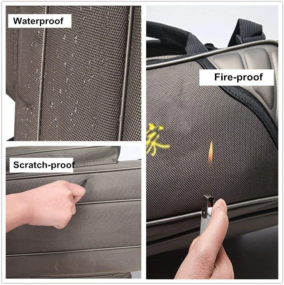 UNISTRENGH 3 Layers Portable Folding Fishing Rod Carrier Reel Case Bags Fish Pole Tools Storage Bag Case Pro Gear Tackle (3 layers/90cm(35.4inch))
