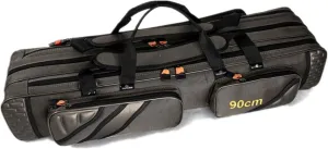 UNISTRENGH 3 Layers Portable Folding Fishing Rod Carrier Reel Case Bags Fish Pole Tools Storage Bag Case Pro Gear Tackle (3 layers/90cm(35.4inch))