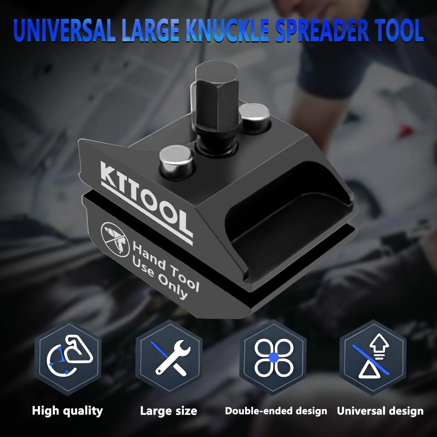 Universal Large Suspension Strut Split Hub Steering Knuckle Spreader Tool Compatible with VW Audi BMW Ford Peugeot Citroën