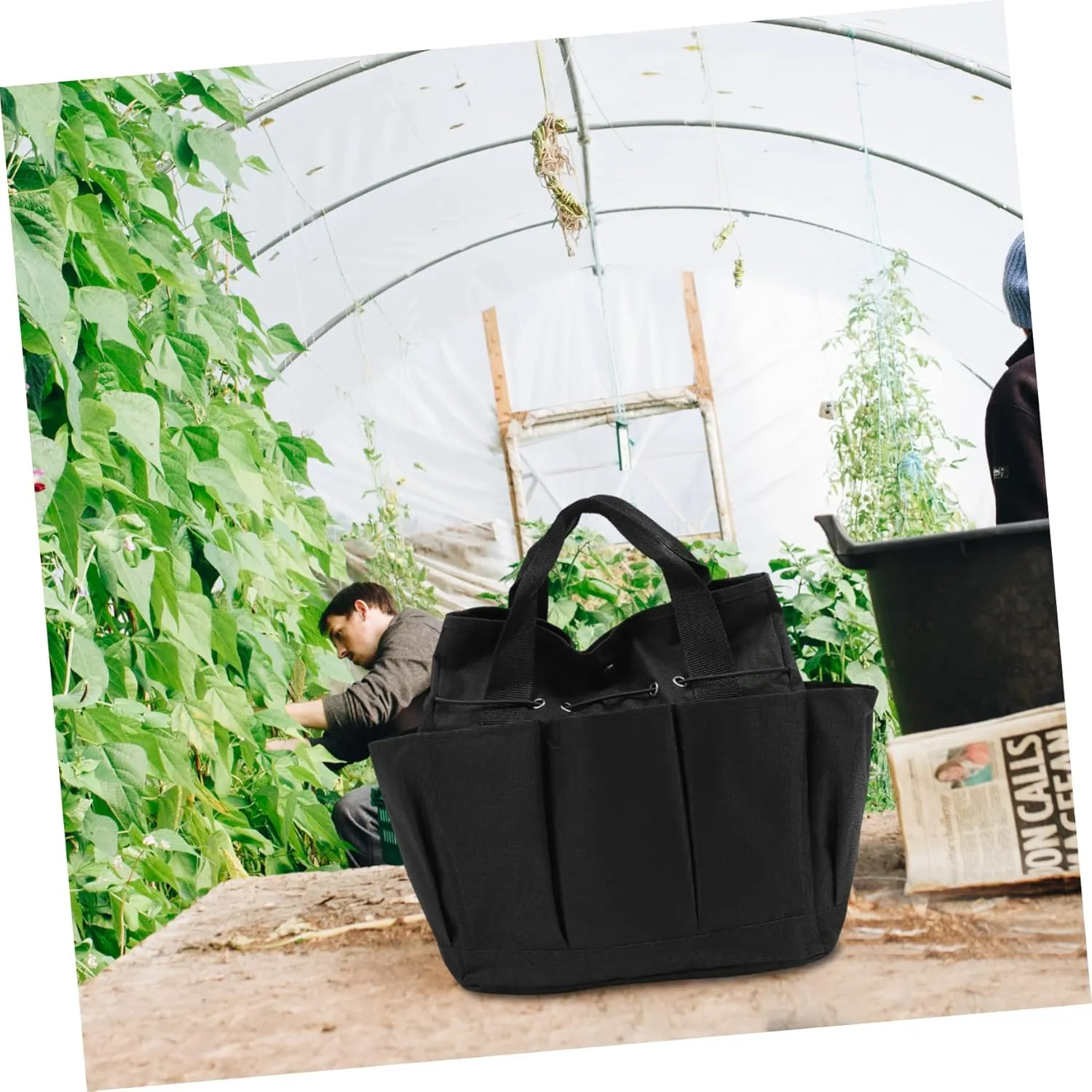 Uonlytech Garden Buggy Bag Garden Tools Bag Garden Tool Organizer Gardening Supplies Tote Bag for Garden